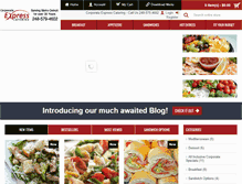 Tablet Screenshot of express-catering.com